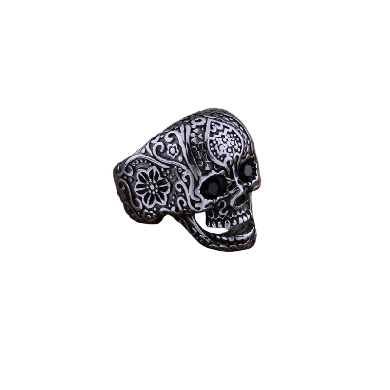 Anel Caveira Mexicana Aço Inox | Rocktude