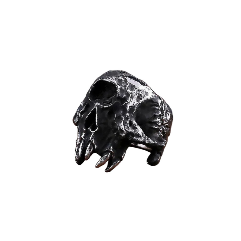Anel Skull Alien Aço Inox | Rocktude