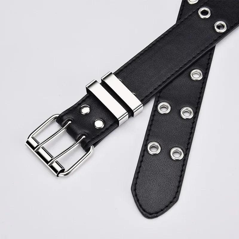 Cinto Couro Punk com Corrente - Rocktude