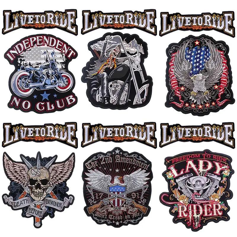 Patch 3D Bordados para Jaquetas - Rocktude