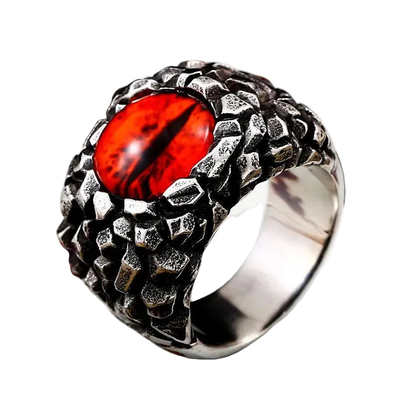 Anel Olho de Dragão Aço Inox - Rocktude