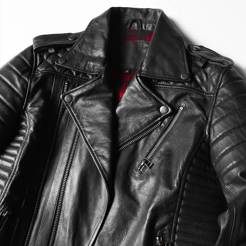 Jaqueta de Couro Masculina Clássica