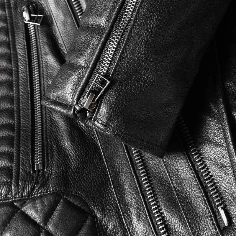 Jaqueta de Couro Masculina Clássica