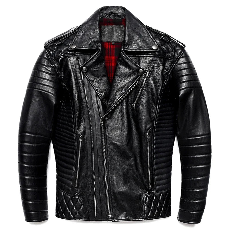 Jaqueta de Couro Masculina Clássica