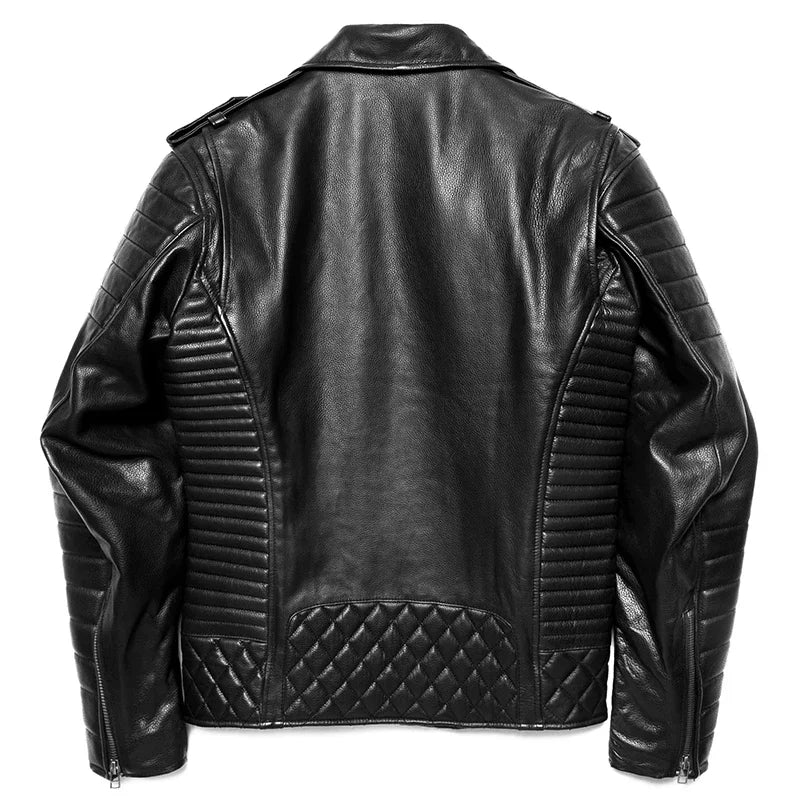 Jaqueta de Couro Masculina Clássica
