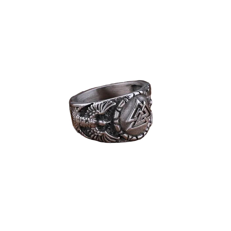 Anel Águia Trinity Bird Aço Inox - Rocktude