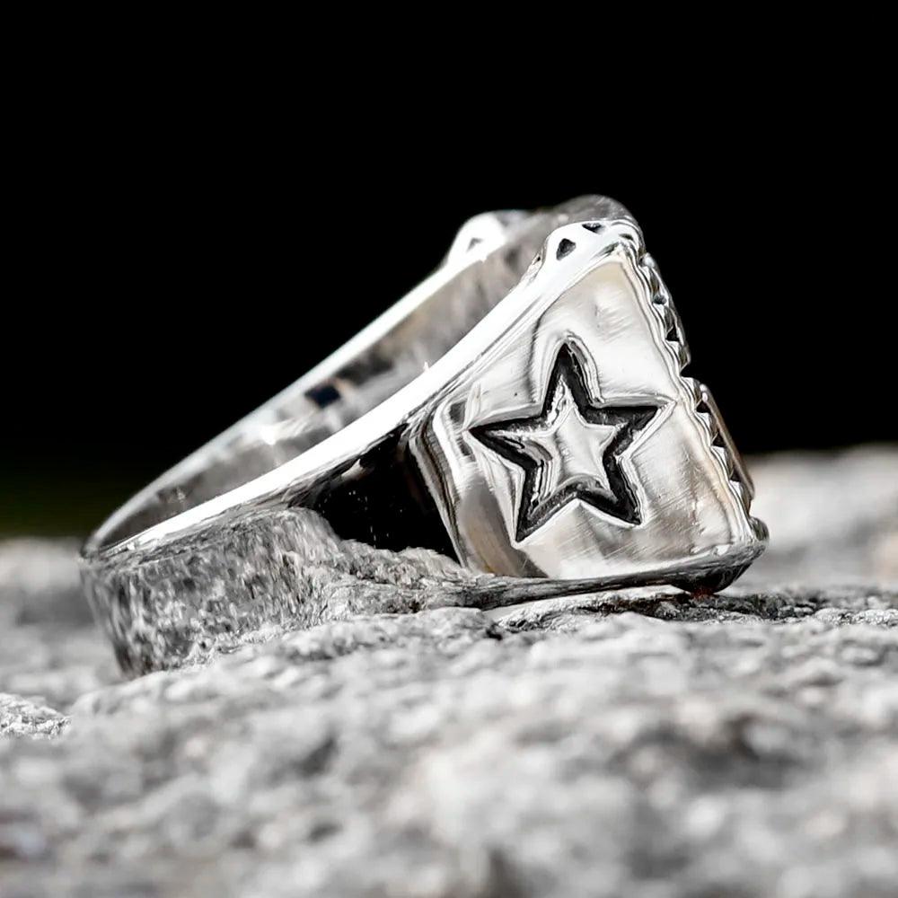 Anel Masculino Prata Custom - Rocktude