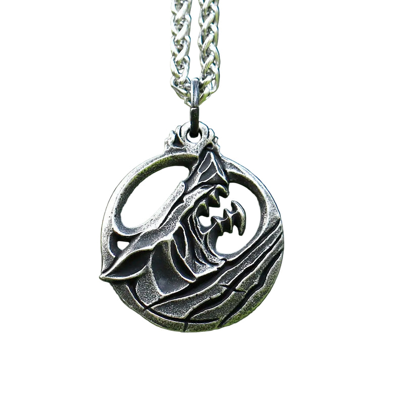 Colar Viking Pingente Lobo Aço Inox | Rocktude