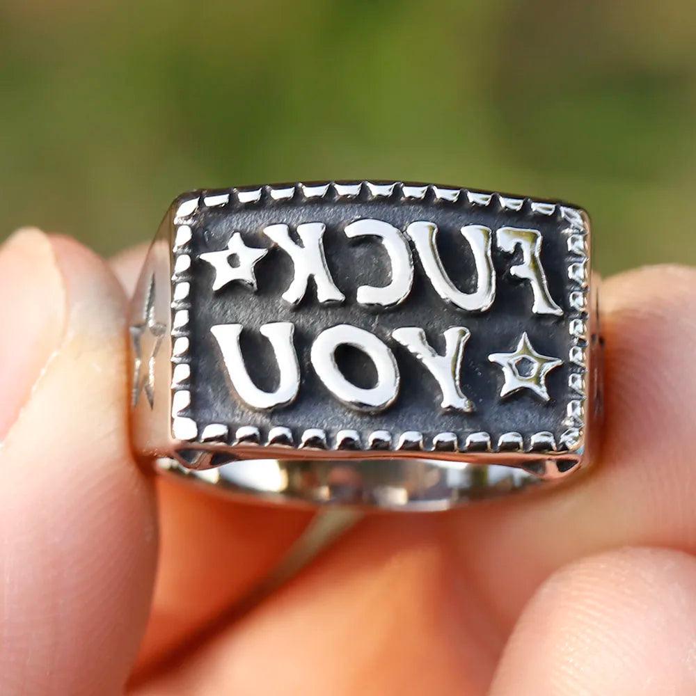 Anel Masculino Prata Custom - Rocktude