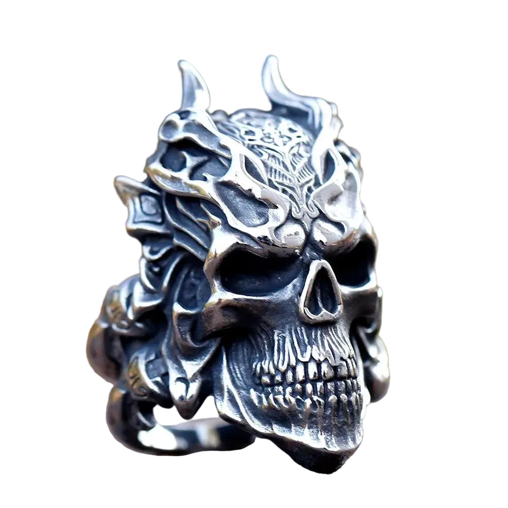 Anel de Caveira 3D Horror - Rocktude