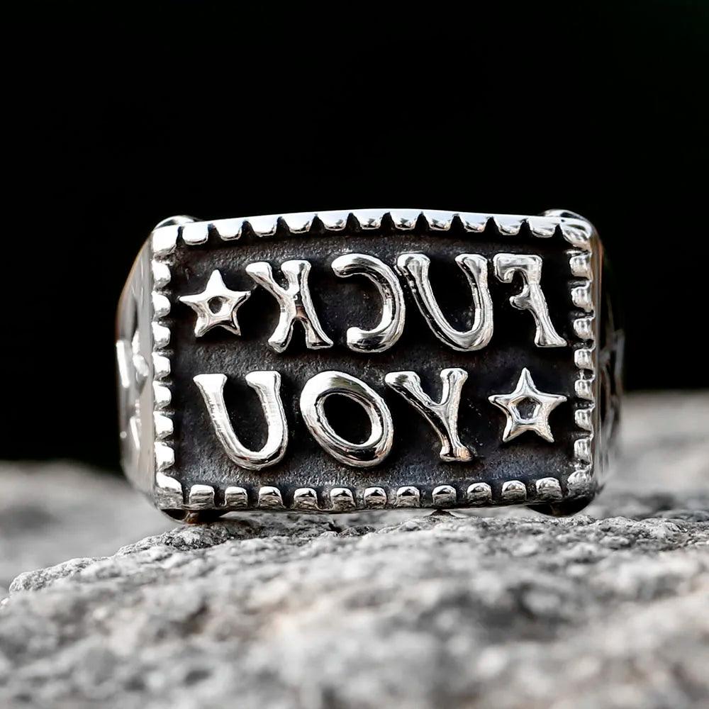 Anel Masculino Prata Custom - Rocktude