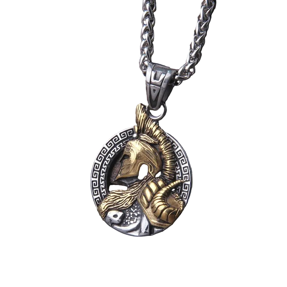 Colar Guerreiro Espartano Austero - Rocktude