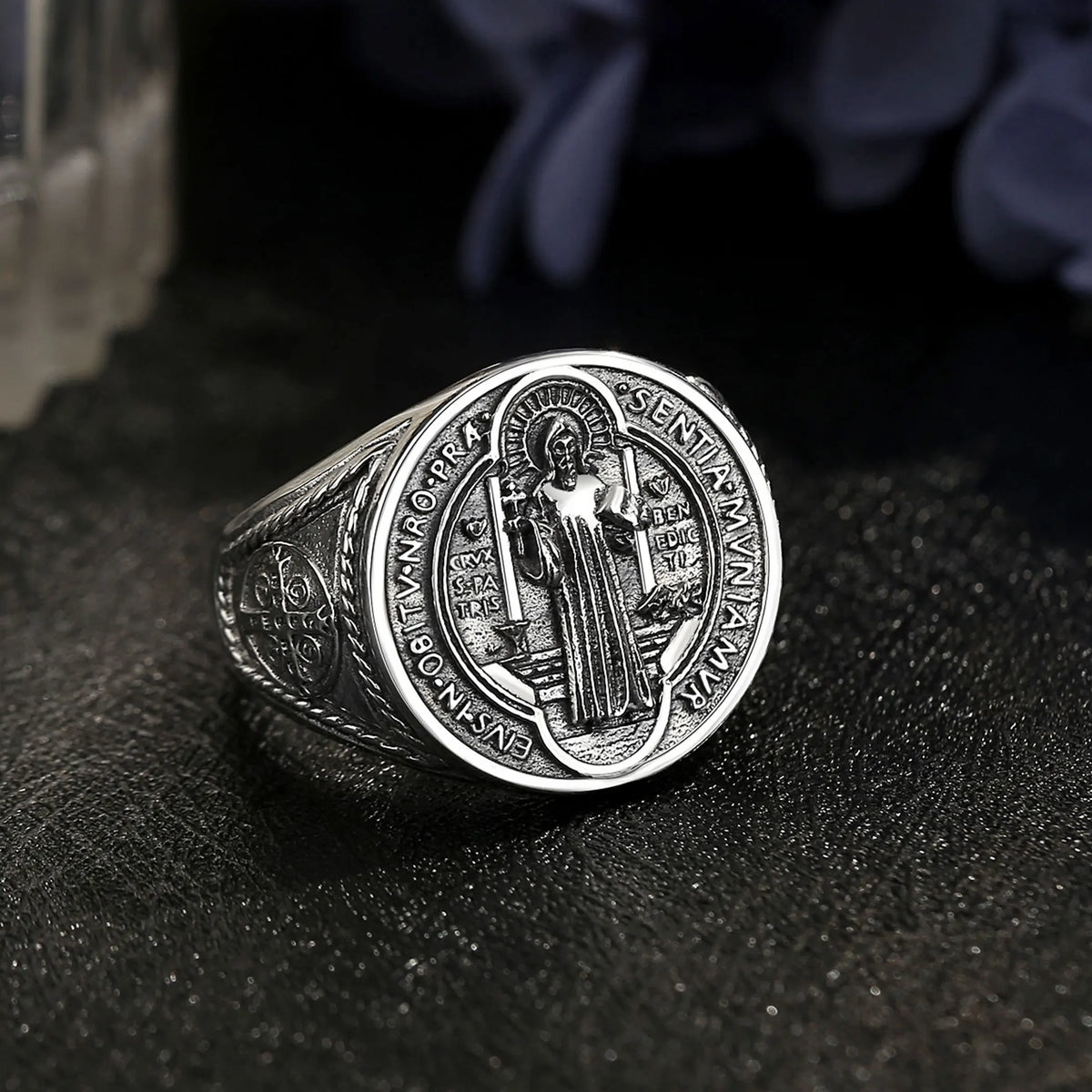 Anel São Bento Ajustável Prata 925