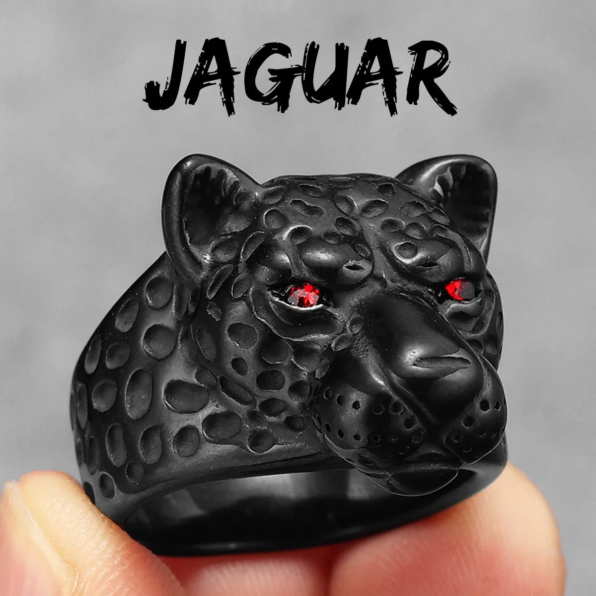 Anel Jaguar Vintage Aço Inox
