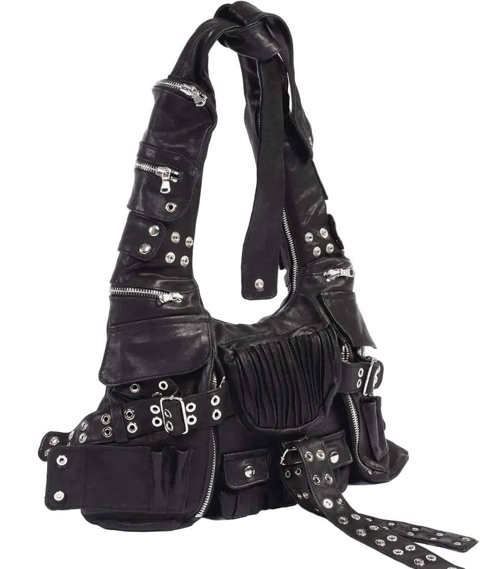 バッグ CROSS STUTS PUNK ROCK BAG Bolsa de Ombro Feminina Punk Rock