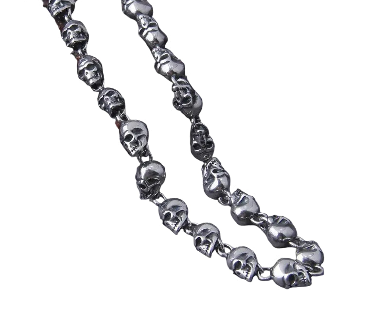 Colar Corrente Dingy Elos de Caveira - Rocktude