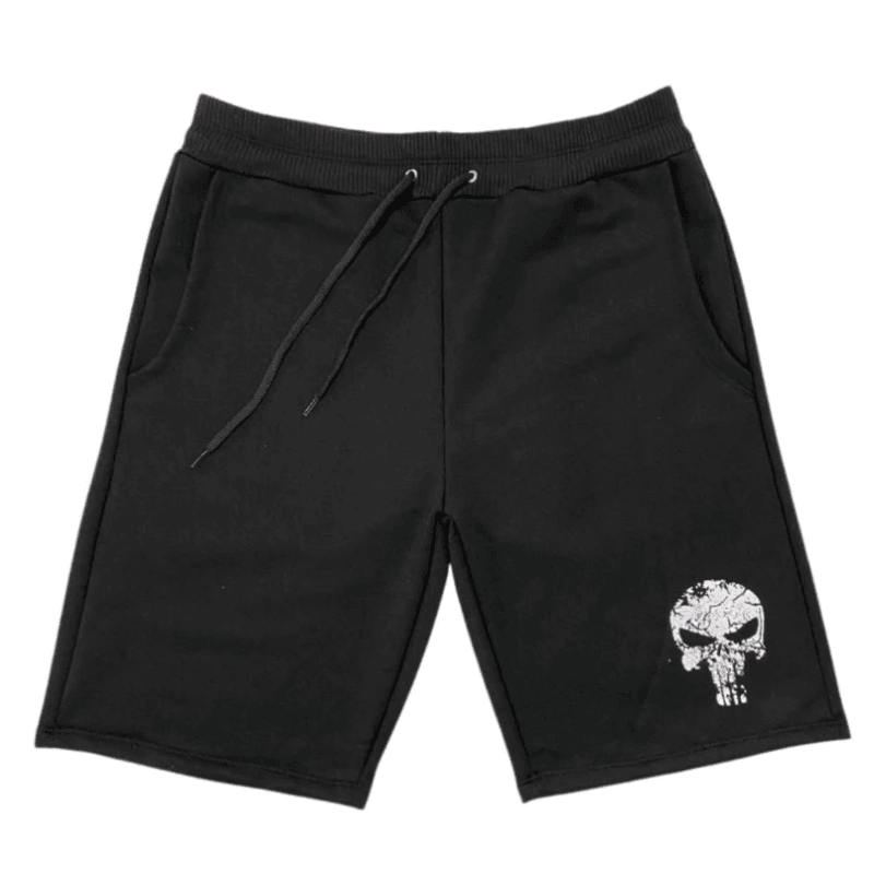 Bermuda masculina moletom skull | Rocktude
