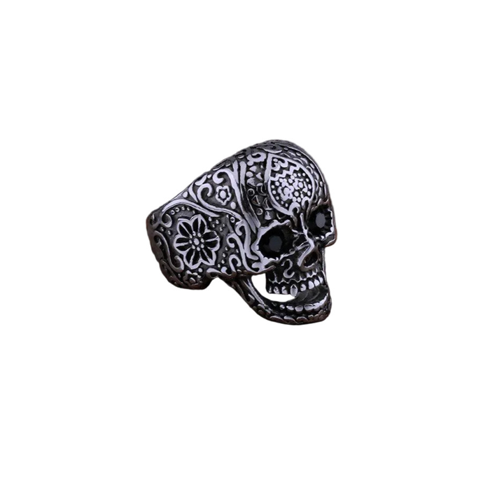Anel Caveira Mexicana Aço Inox