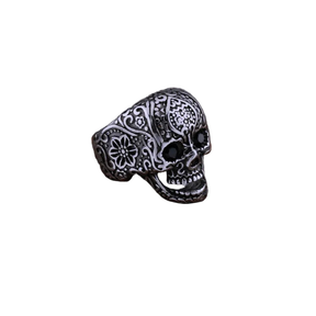 Anel Caveira Mexicana Aço Inox