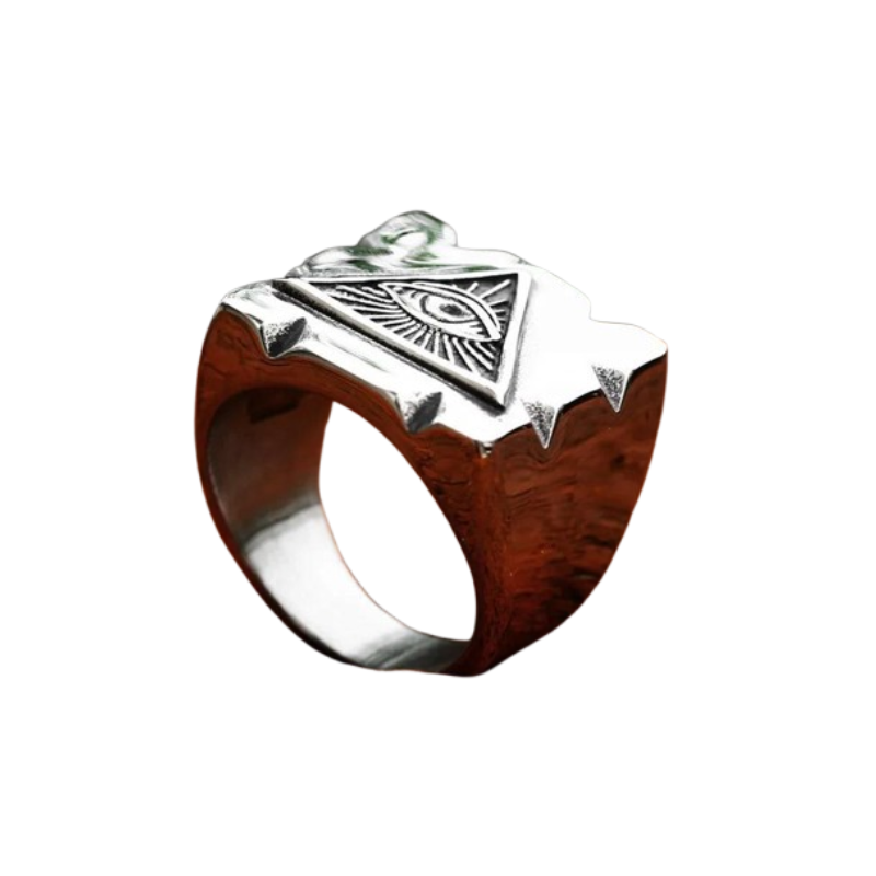 Anel Prata Olho de Hórus Lendário