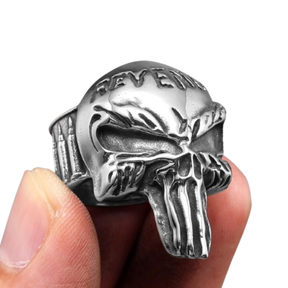 Anel Skull Revenger Aço Inox