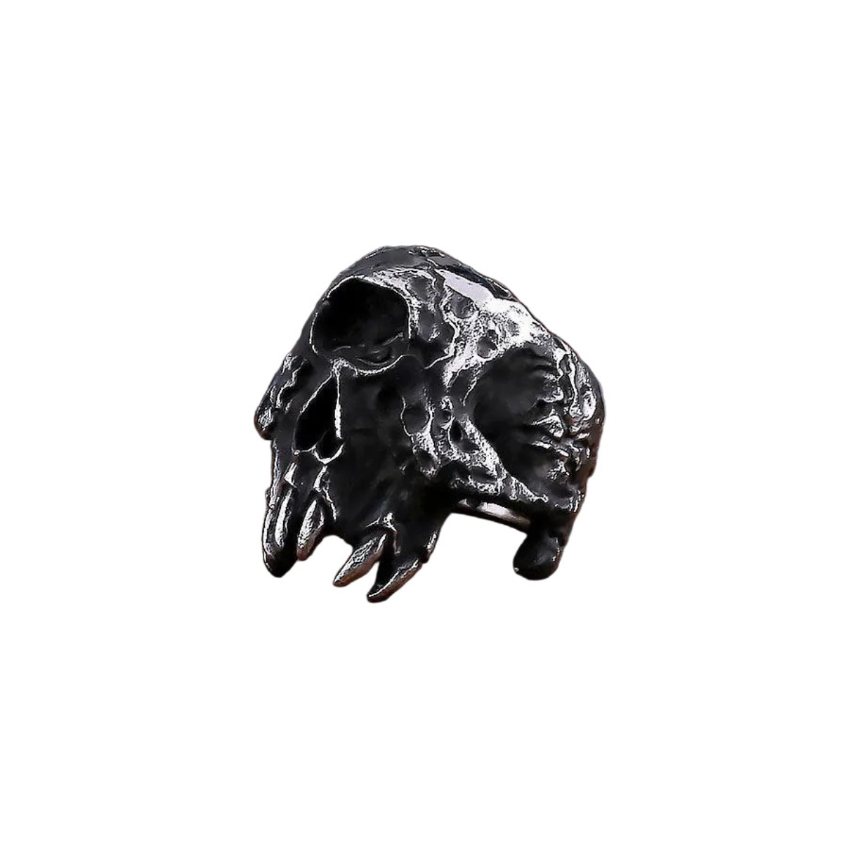 Anel Skull Alien Aço Inox