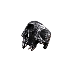 Anel Skull Alien Aço Inox