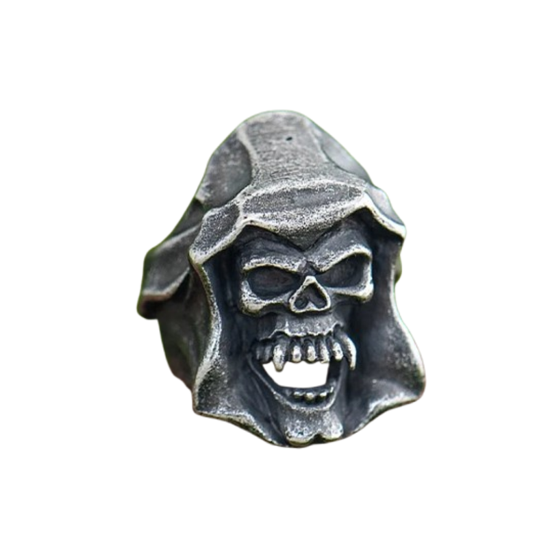 Anel skull necromancer aço inox | Rocktude