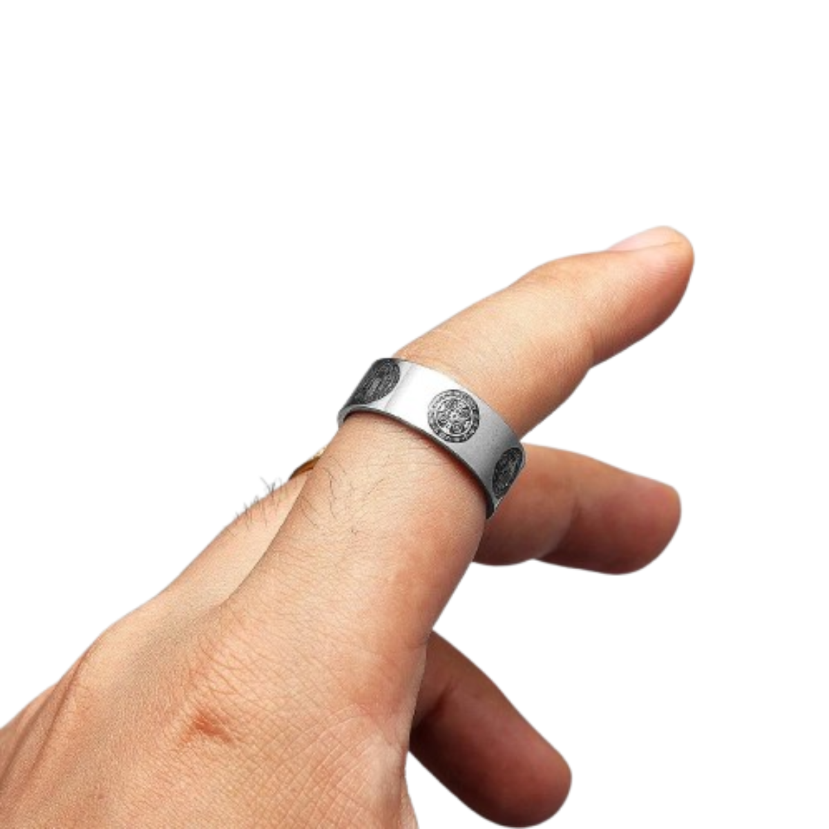 Anel São Bento Aço Inoxidável