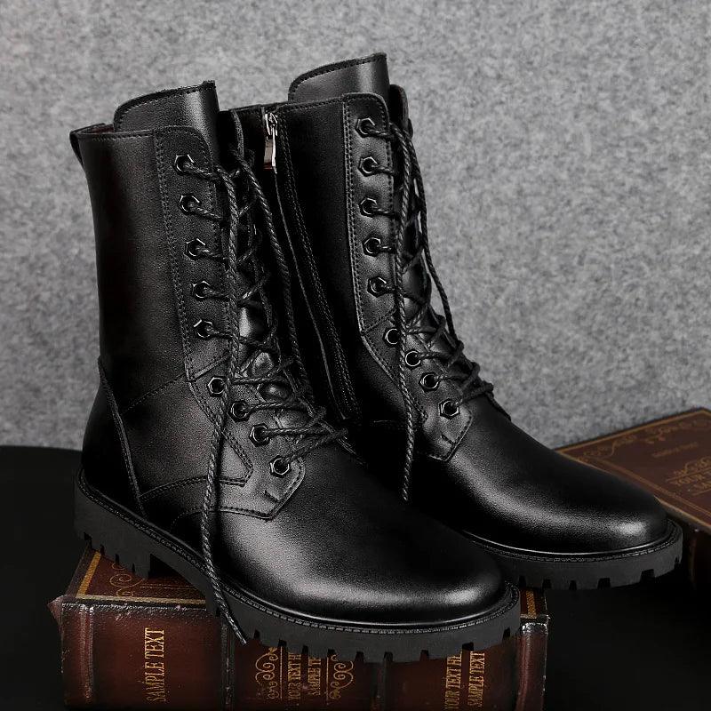 Bota Coturno Couro Plus Rock - Rocktude