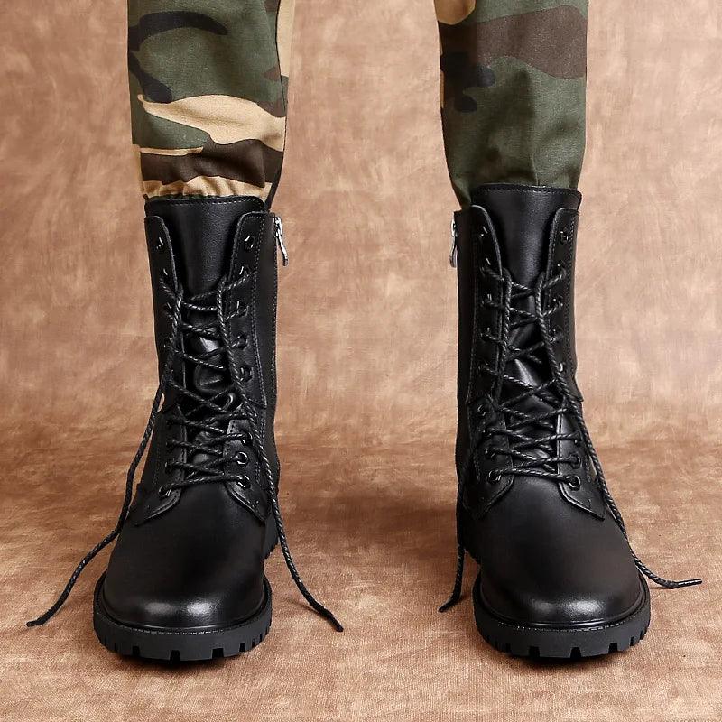 Bota Coturno Couro Plus Rock - Rocktude