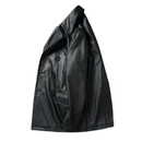 Casaco de Couro Genuino Classico Masculino Rocktude - Detalhe