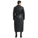 Casaco de Couro Longo Masculino Trincheira Original