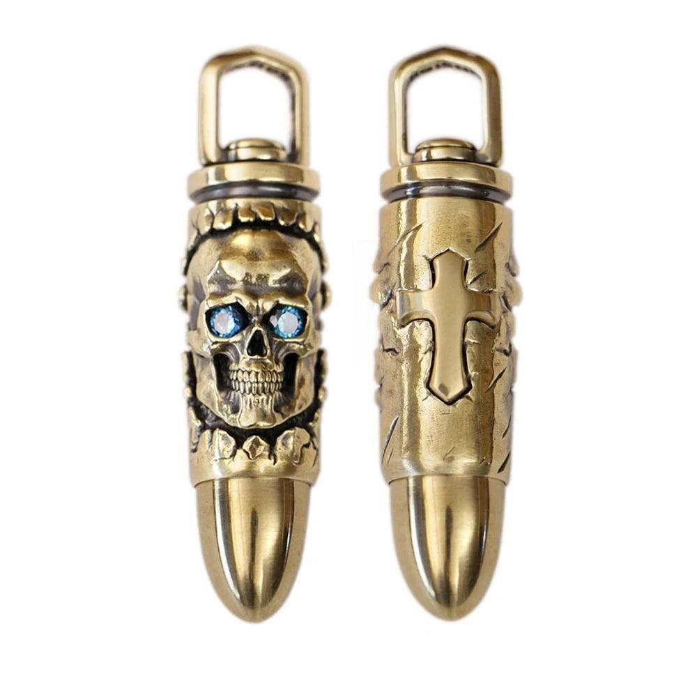 Colar Caveira Bala Custom - Rocktude