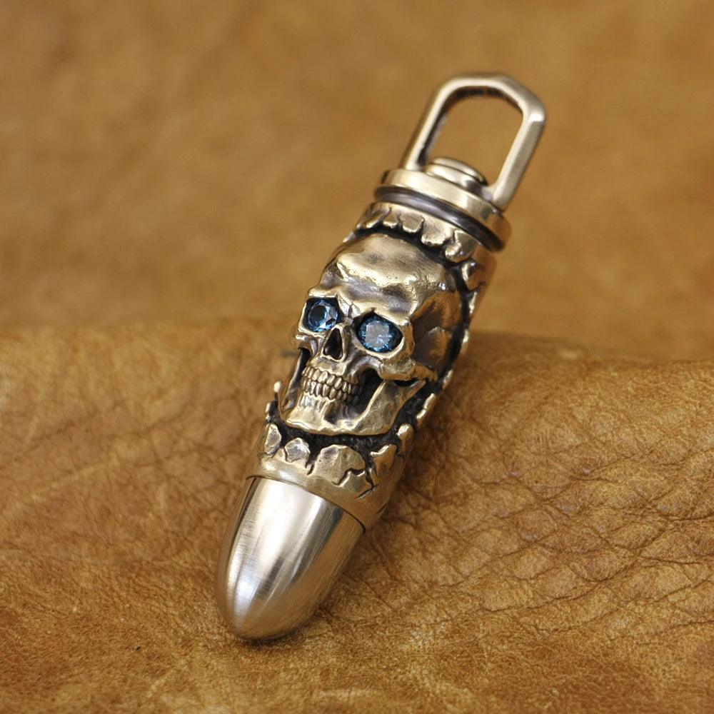 Colar Caveira Bala Custom - Rocktude