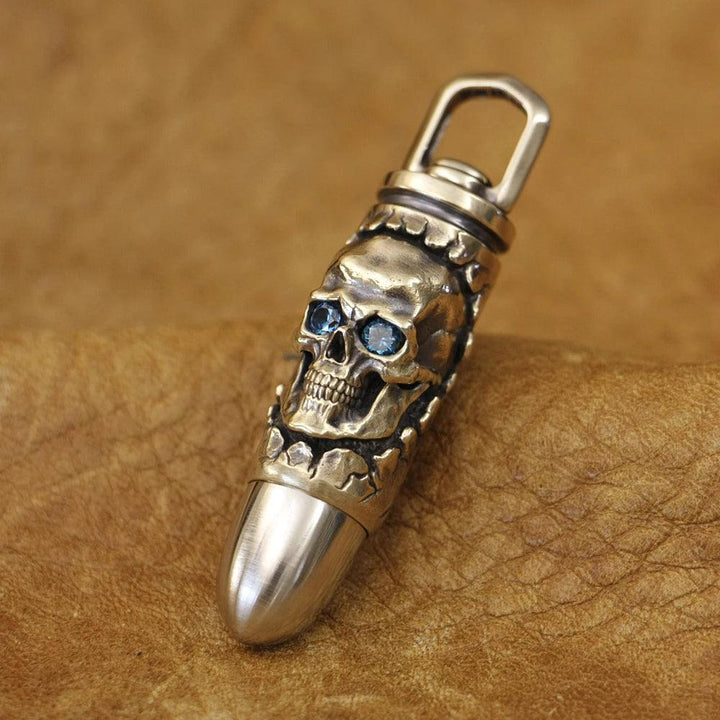 Colar Caveira Bala Custom - Rocktude