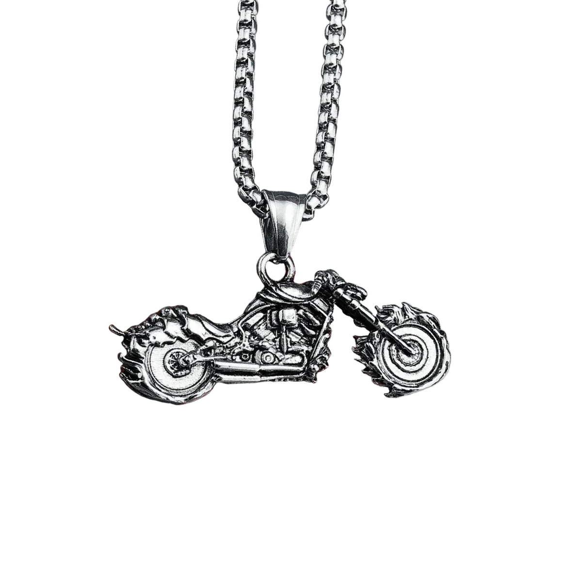 Colar Motorcycle Aço Inox