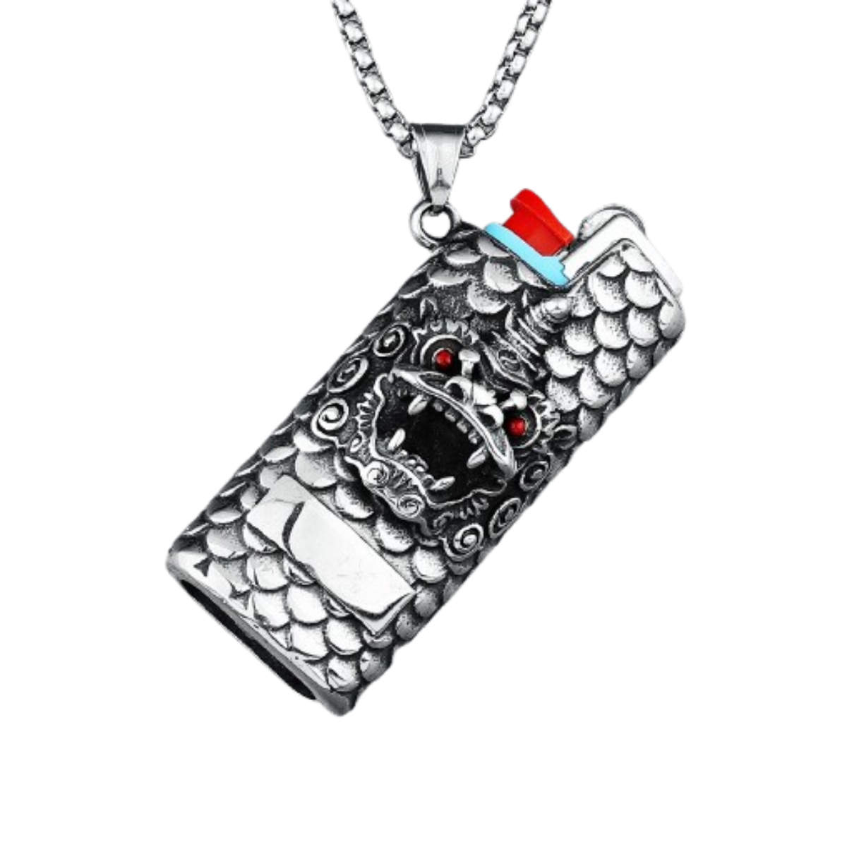 Colar Case Dragon Aço Inox