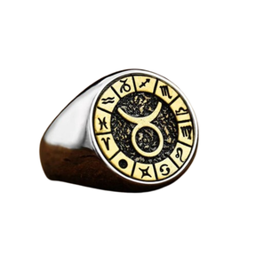 Anel Signo do Zodíaco Forjado