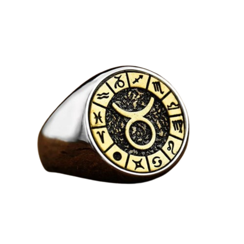 Anel Signo do Zodíaco Forjado