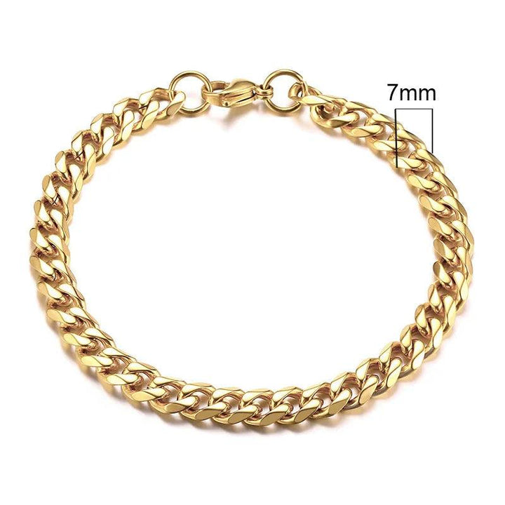 Pulseira Corrente Clássica Cuban - Rocktude