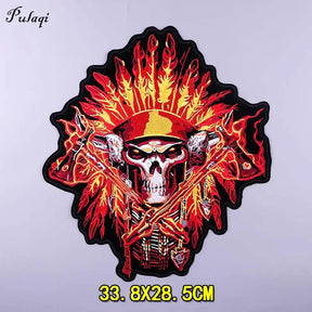 Patch 3D Bordados para Jaquetas - Rocktude