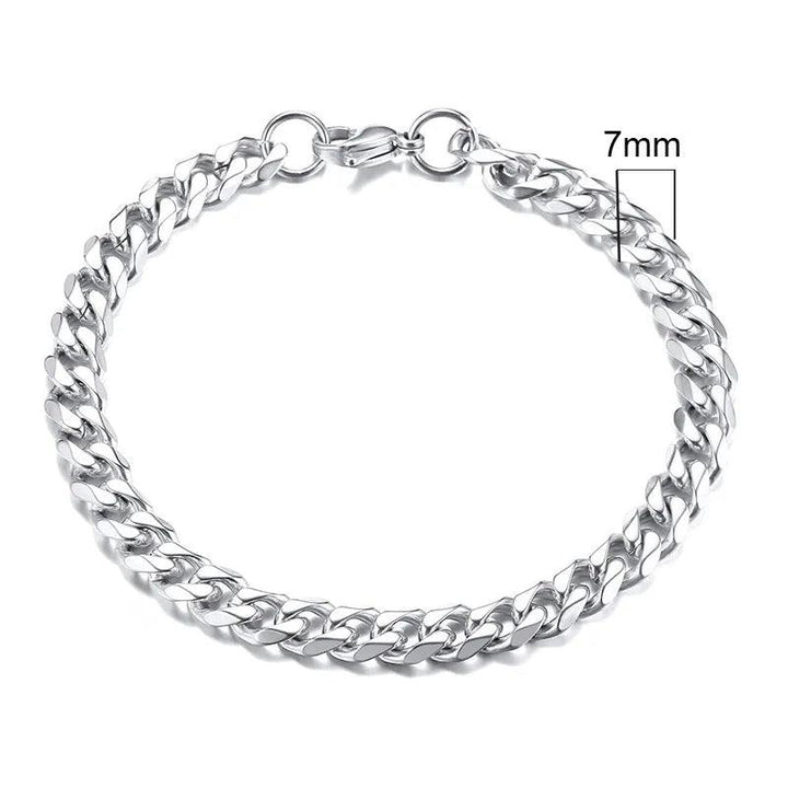 Pulseira Corrente Clássica Cuban - Rocktude