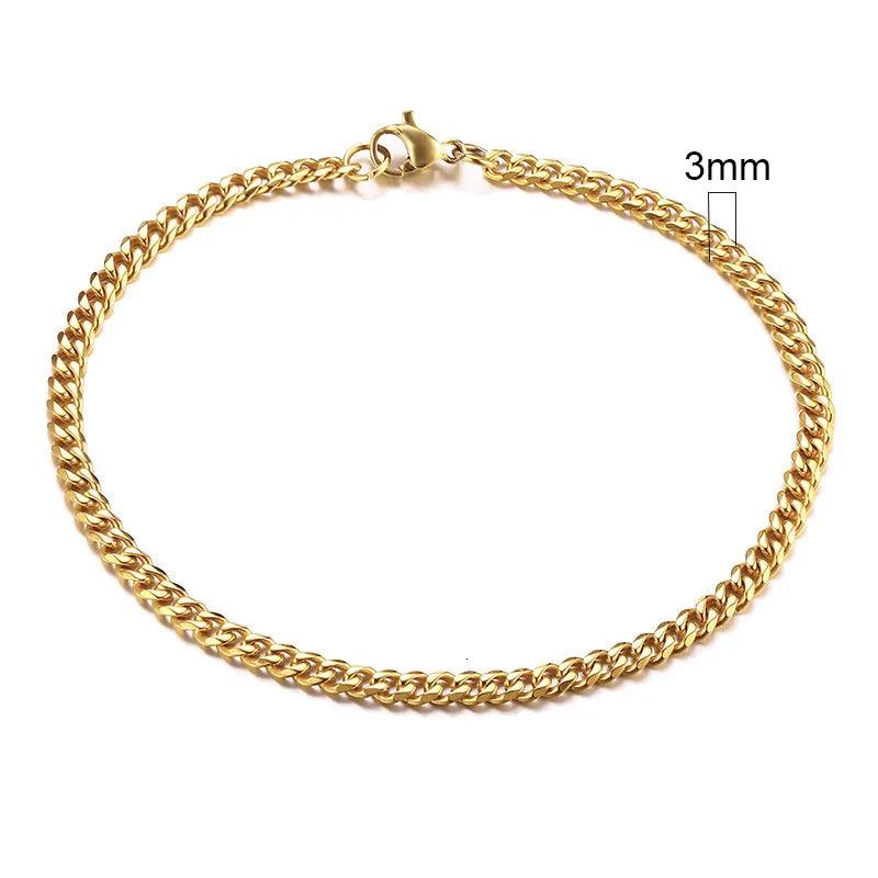 Pulseira Corrente Clássica Cuban - Rocktude