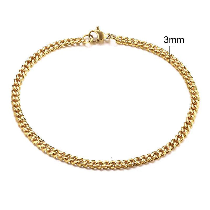 Pulseira Corrente Clássica Cuban - Rocktude