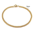 Pulseira Corrente Clássica Cuban - Rocktude