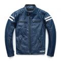Jaqueta de Couro Masculina Azul - Rocktude