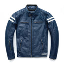 Jaqueta de Couro Masculina Azul - Rocktude