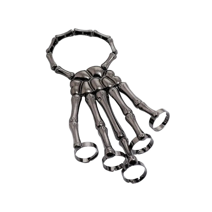 Bracelete Mão Esqueleto Gótica Rockleto