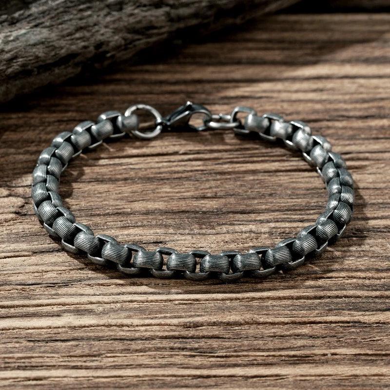 Pulseira Bracelete Masculino Retrô - Rocktude